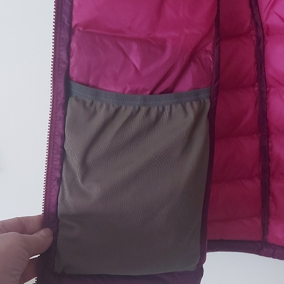 L.L. Bean Women's Purple Jacket 850 Down Filled Puffer Zip Pockets Size Small - Picture 7 of 10
